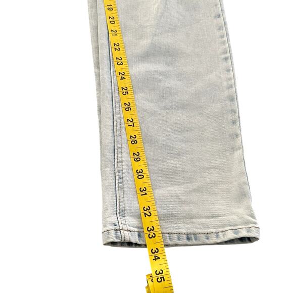 EMPYRE Men Skeletor Intentionally Distressed 5 Pocket Design Blue Jeans Size 36 - Picture 3 of 7